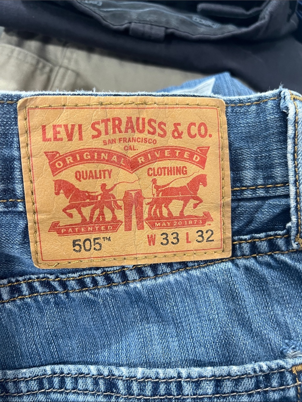 Levi's 505 Men's Relaxed Straight Jeans - Blue